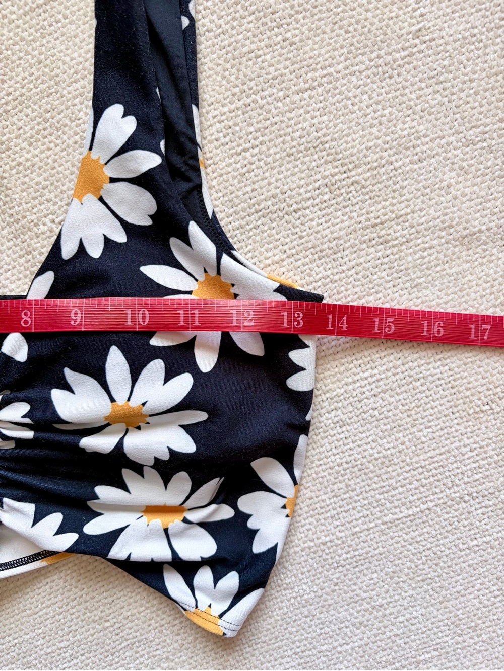 Daisy Crop Top Sports Bra + Bike Shorts Matching Set — Small Top / XS Bottom - Picture 13 of 14